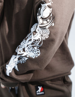 SKOOP® Sweater Wvlf Art Gray White - SKOOP