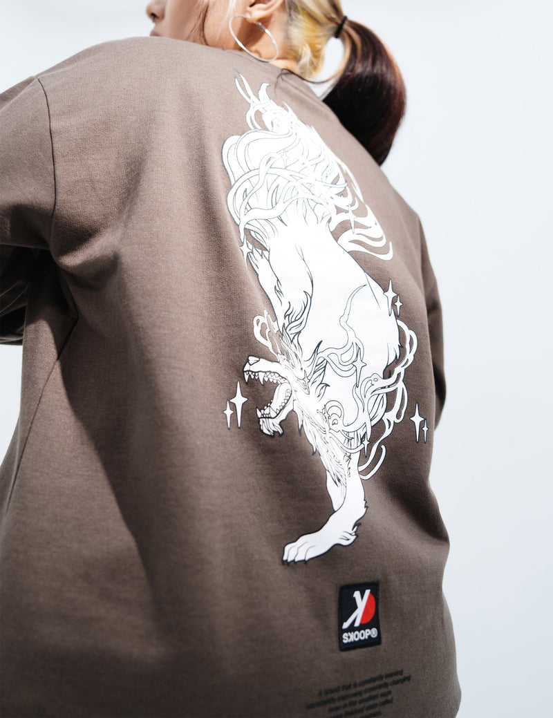 SKOOP® Sweater Wvlf Art Gray White - SKOOP