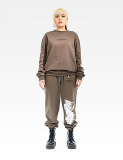 SKOOP® Sweater Wvlf Art Gray White - SKOOP