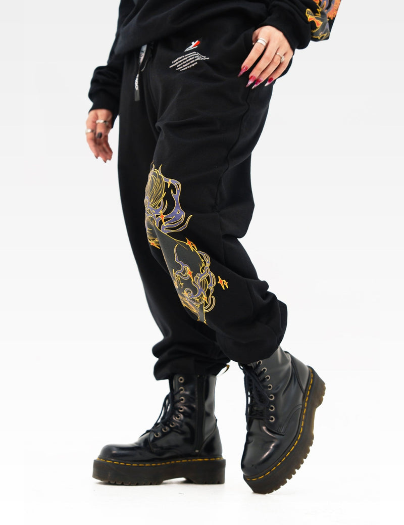 SKOOP® Sweatpants Wvlf Art Black - SKOOP