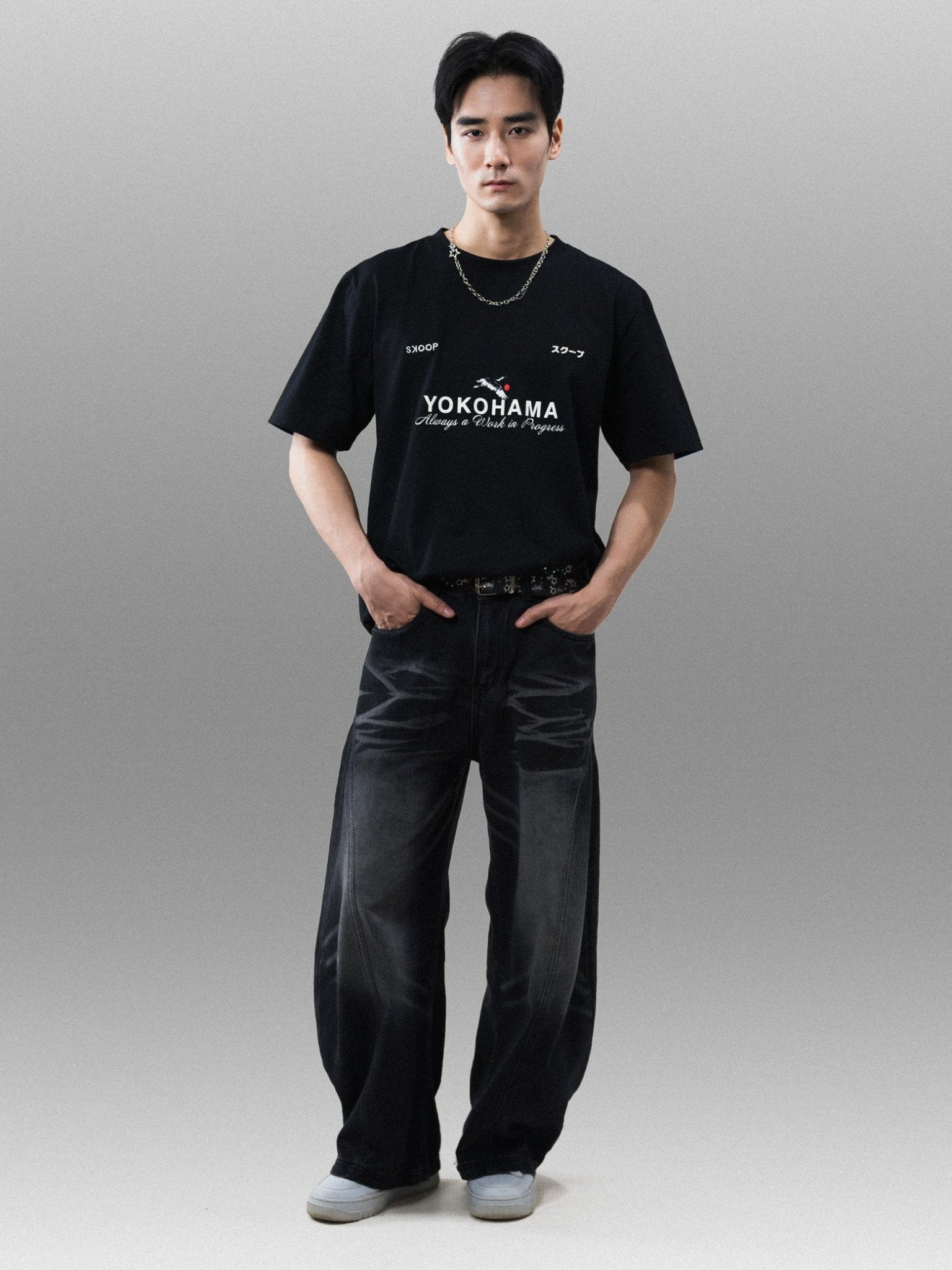 Yokohama Black T-Shirt - SKOOP