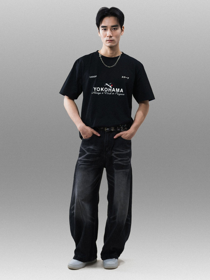Yokohama Black T-Shirt - SKOOP