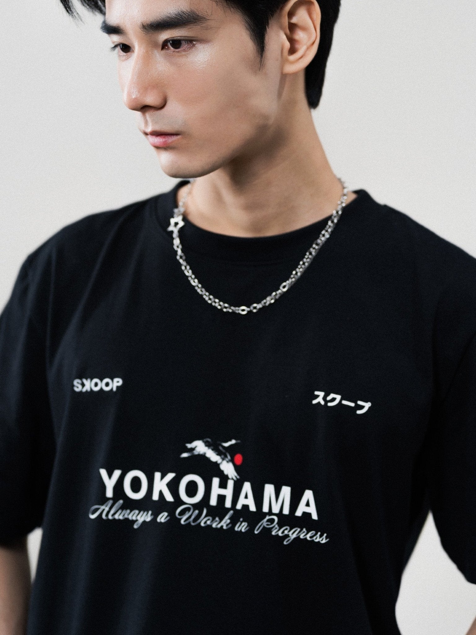 Yokohama Black T-Shirt - SKOOP