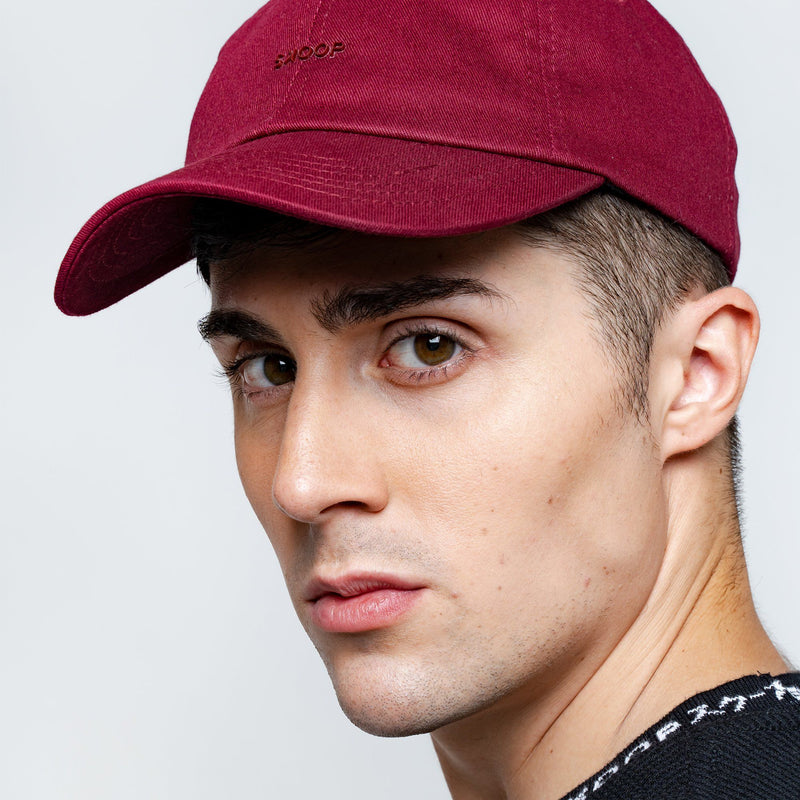 Original Burgundy Cotton Twill Cap - SKOOP