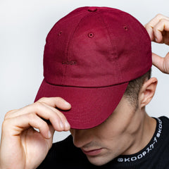 Original Burgundy Cotton Twill Cap - SKOOP
