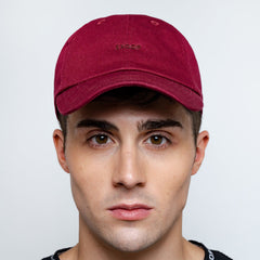 Original Burgundy Cotton Twill Cap - SKOOP