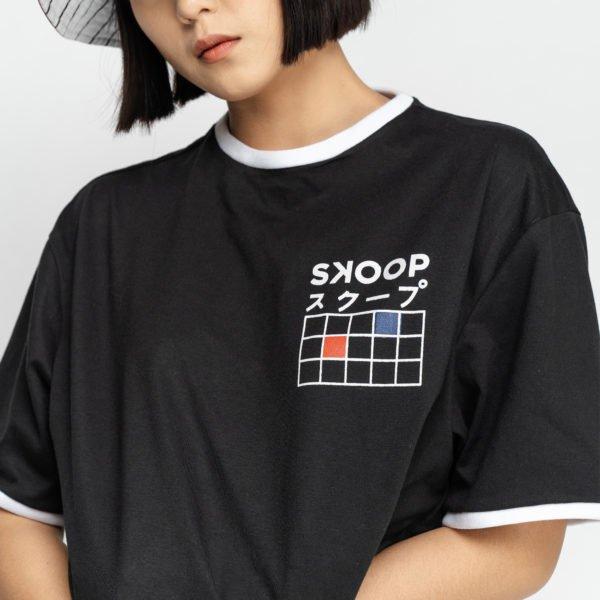 SS7 Tic Tac Toe Ringer Tee - SKOOP