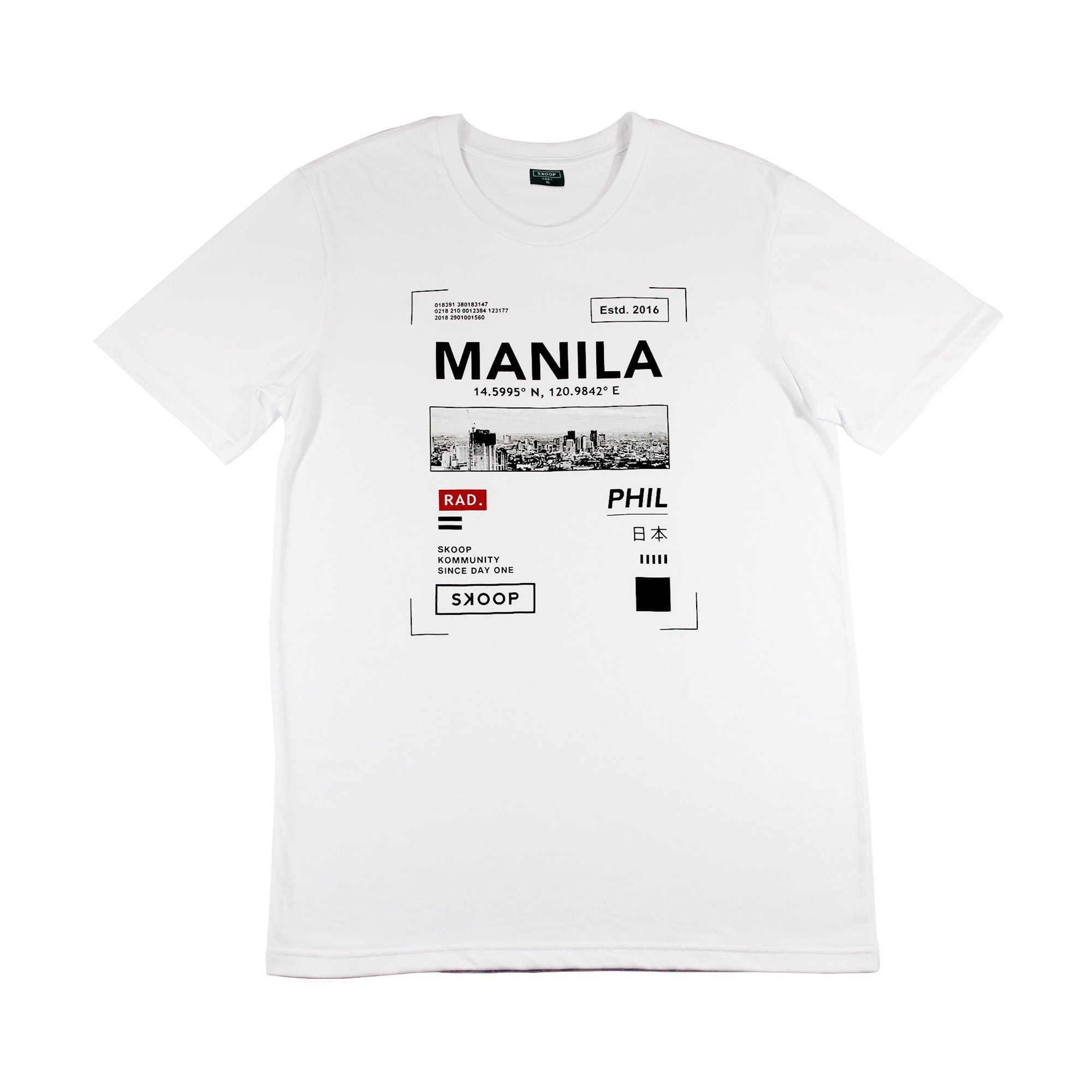 RAD Manila White Tee - SKOOP