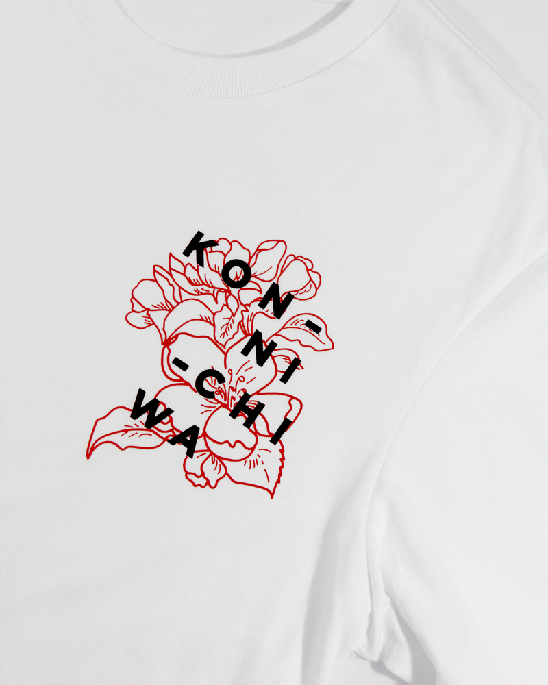 Cherry Blossom White Tee - SKOOP