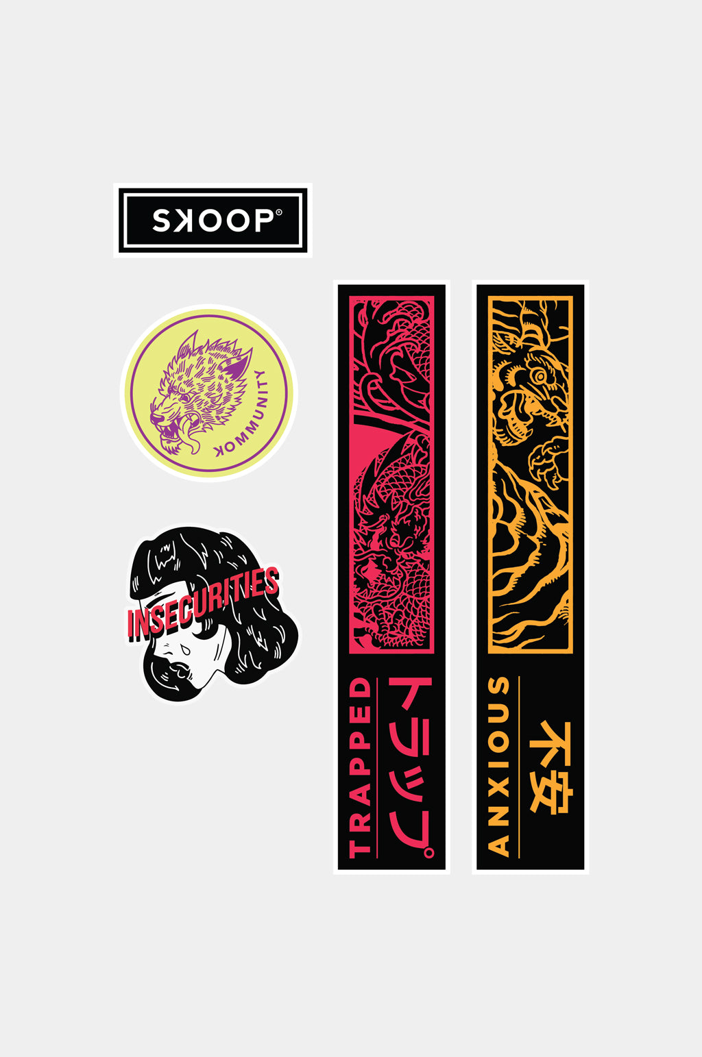 STICKER PACKS 1 SET - Skoop Kommunity