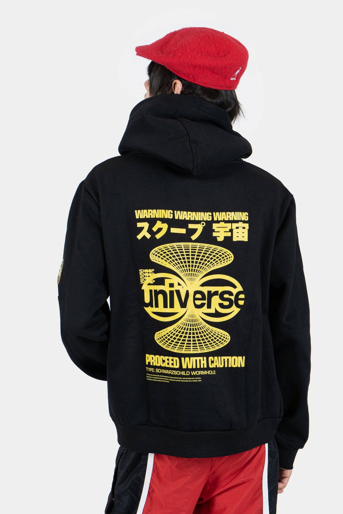 Universe Black Vortex Hoodie - Skoop Kommunity