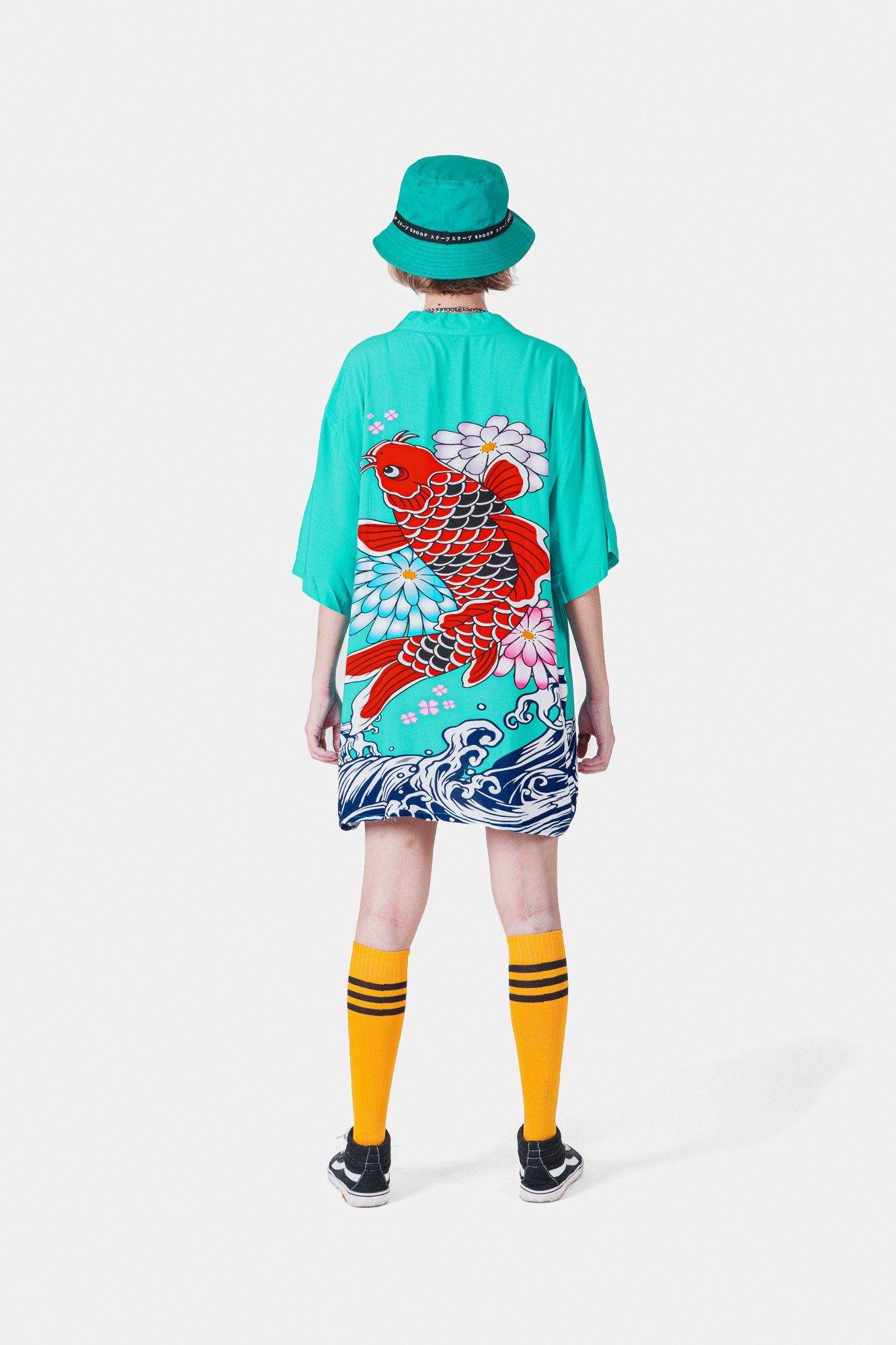 Teal Carp Oversized Polo - SKOOP