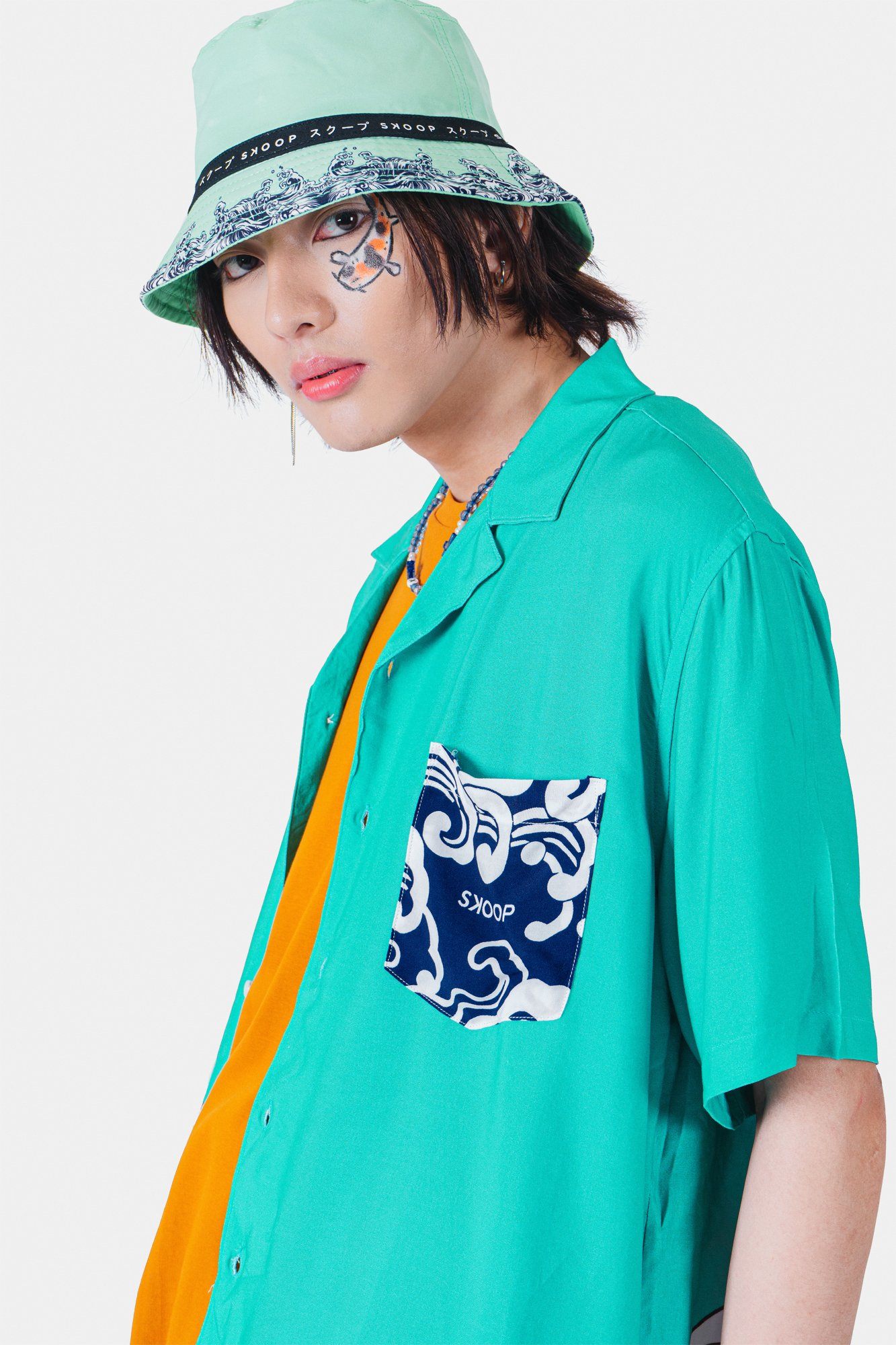 Teal Carp Oversized Polo