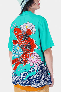 Teal Carp Oversized Polo - SKOOP
