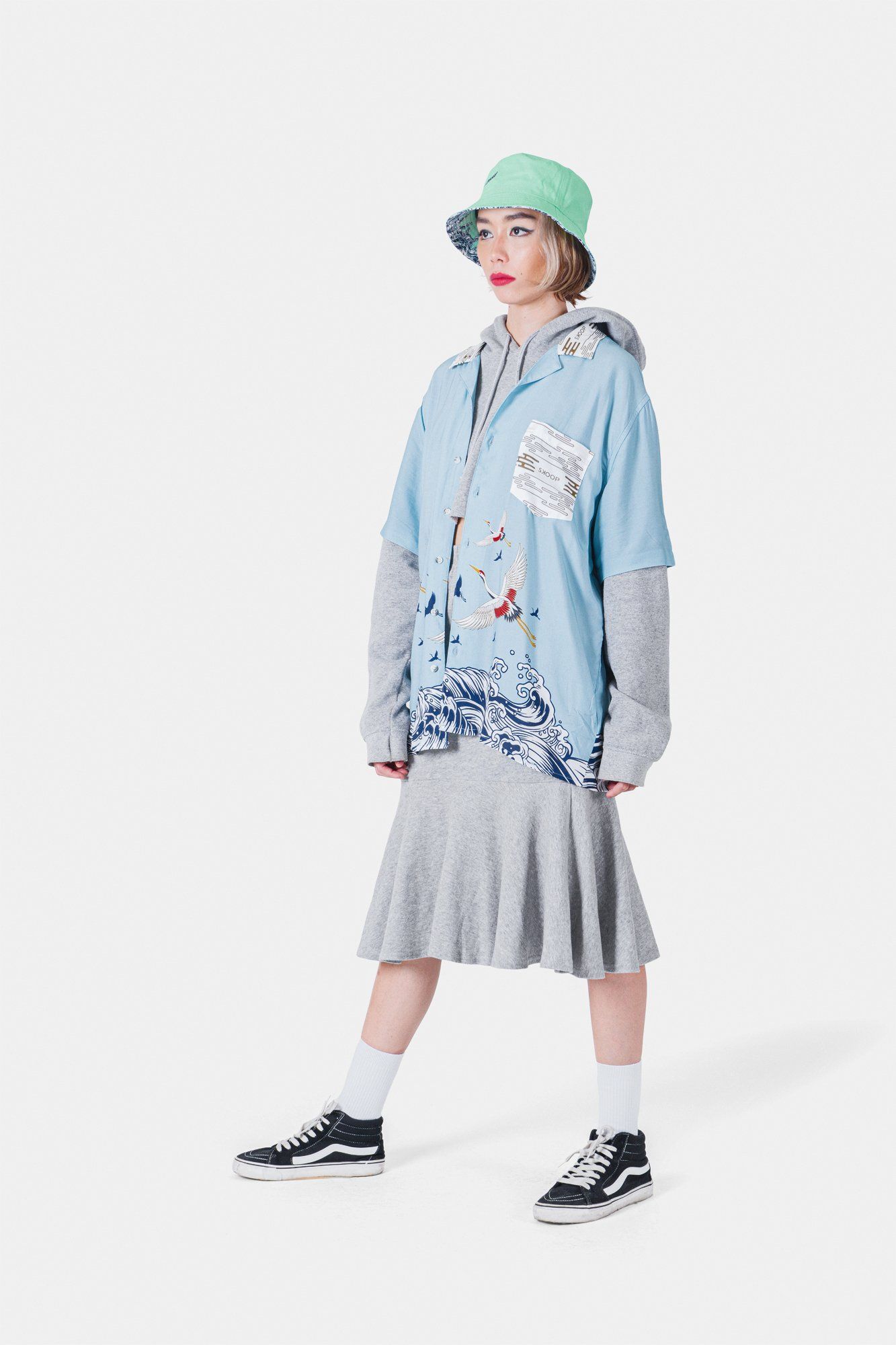Sky Crane Oversized Polo