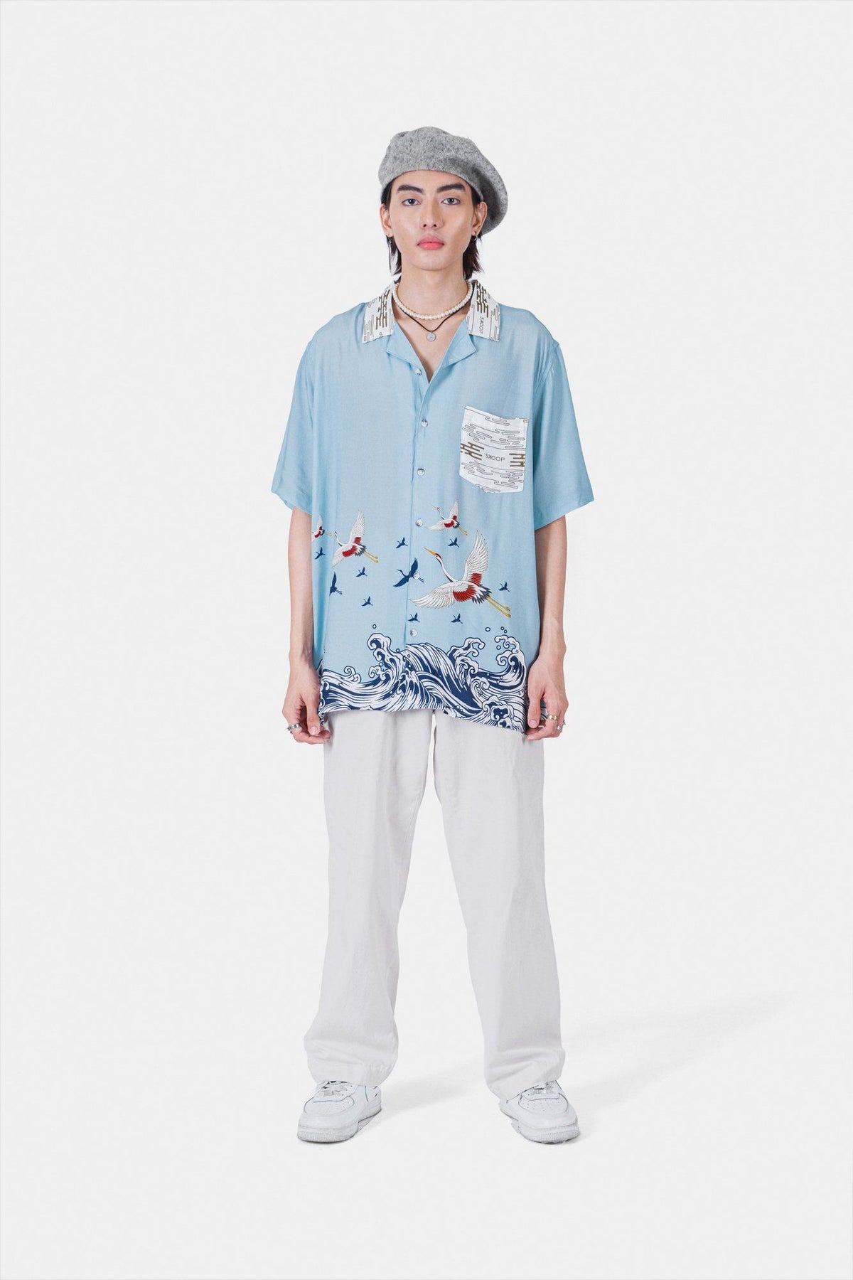 Sky Crane Oversized Polo - Skoop Kommunity
