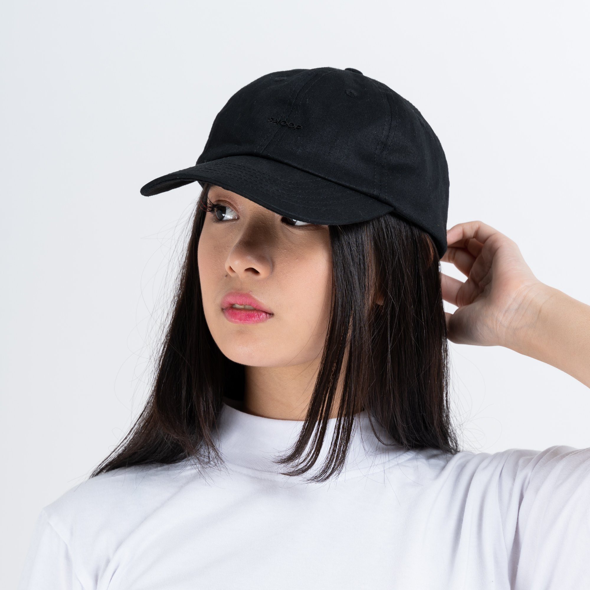 Original Black Cotton Twill Cap - SKOOP