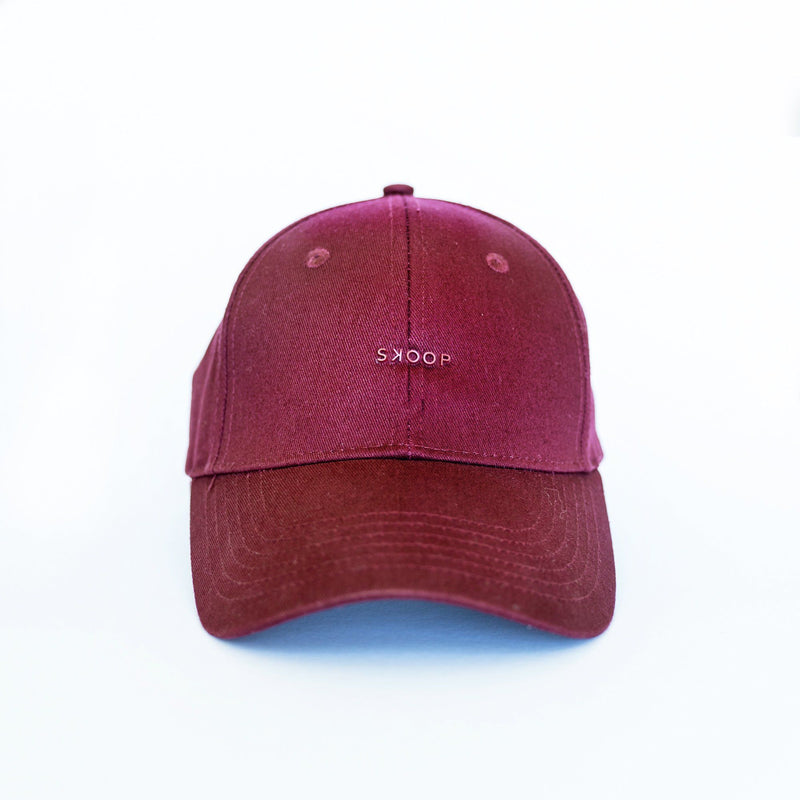 Original Burgundy Cotton Twill Cap - SKOOP