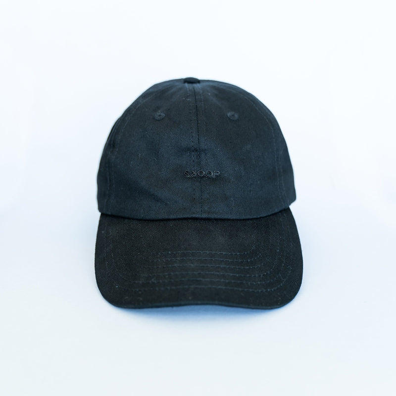 Original Black Cotton Twill Cap - SKOOP
