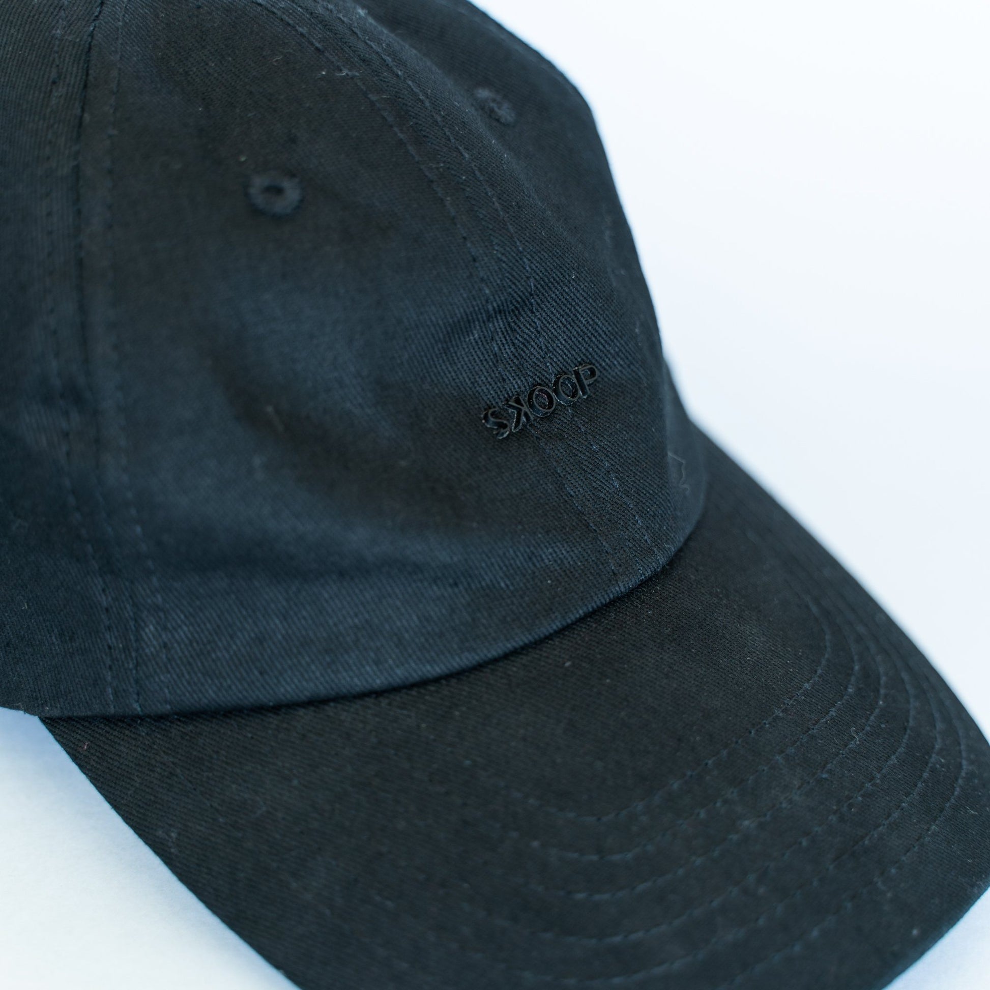Original Black Cotton Twill Cap - SKOOP