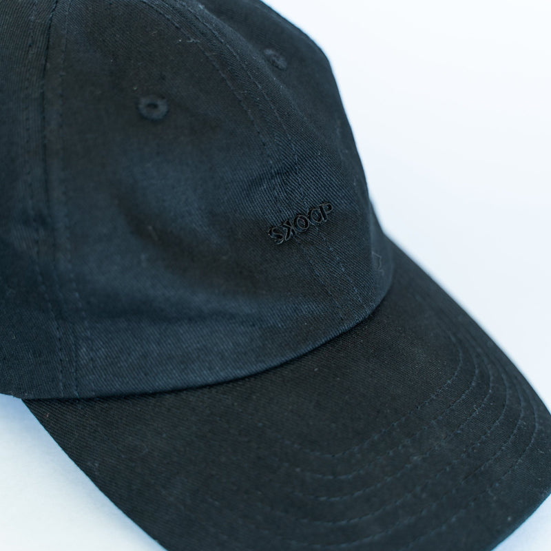 Original Black Cotton Twill Cap - SKOOP