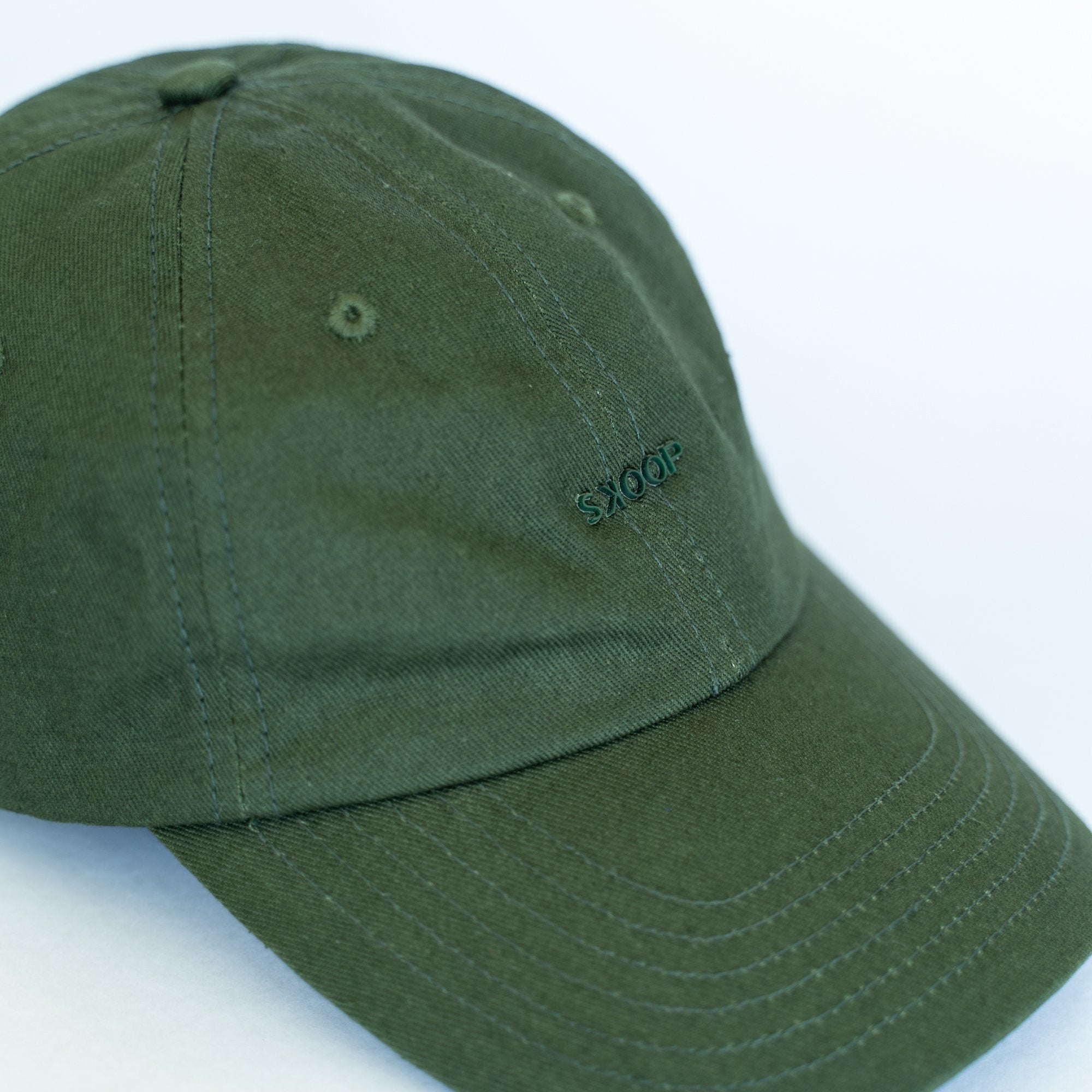 Original Army Green Cotton Twill Cap - SKOOP