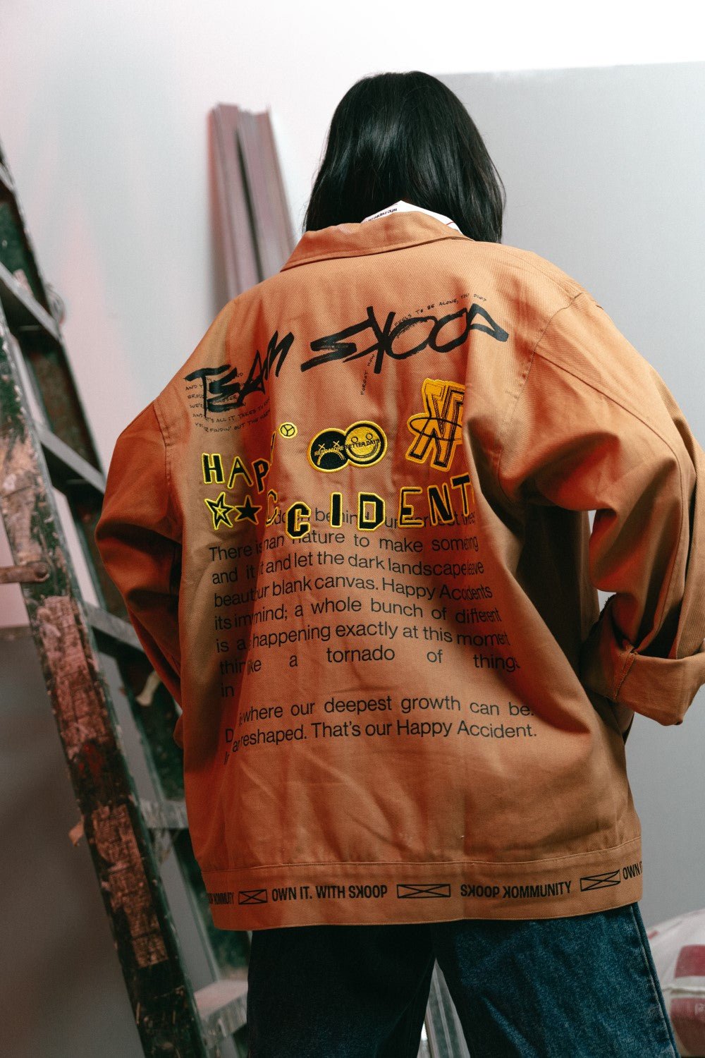 SKOOP® Happy Accidents Denim Jacket: Frame of Mind - SKOOP