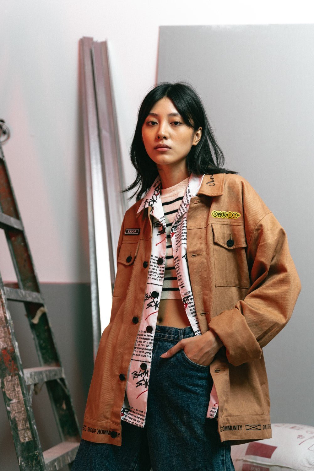 SKOOP® Happy Accidents Denim Jacket: Frame of Mind - SKOOP