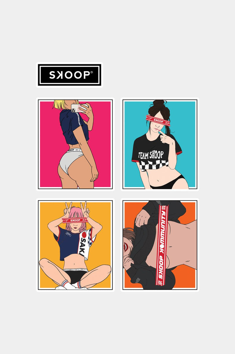 10 PIECES STICKERS - SKOOP