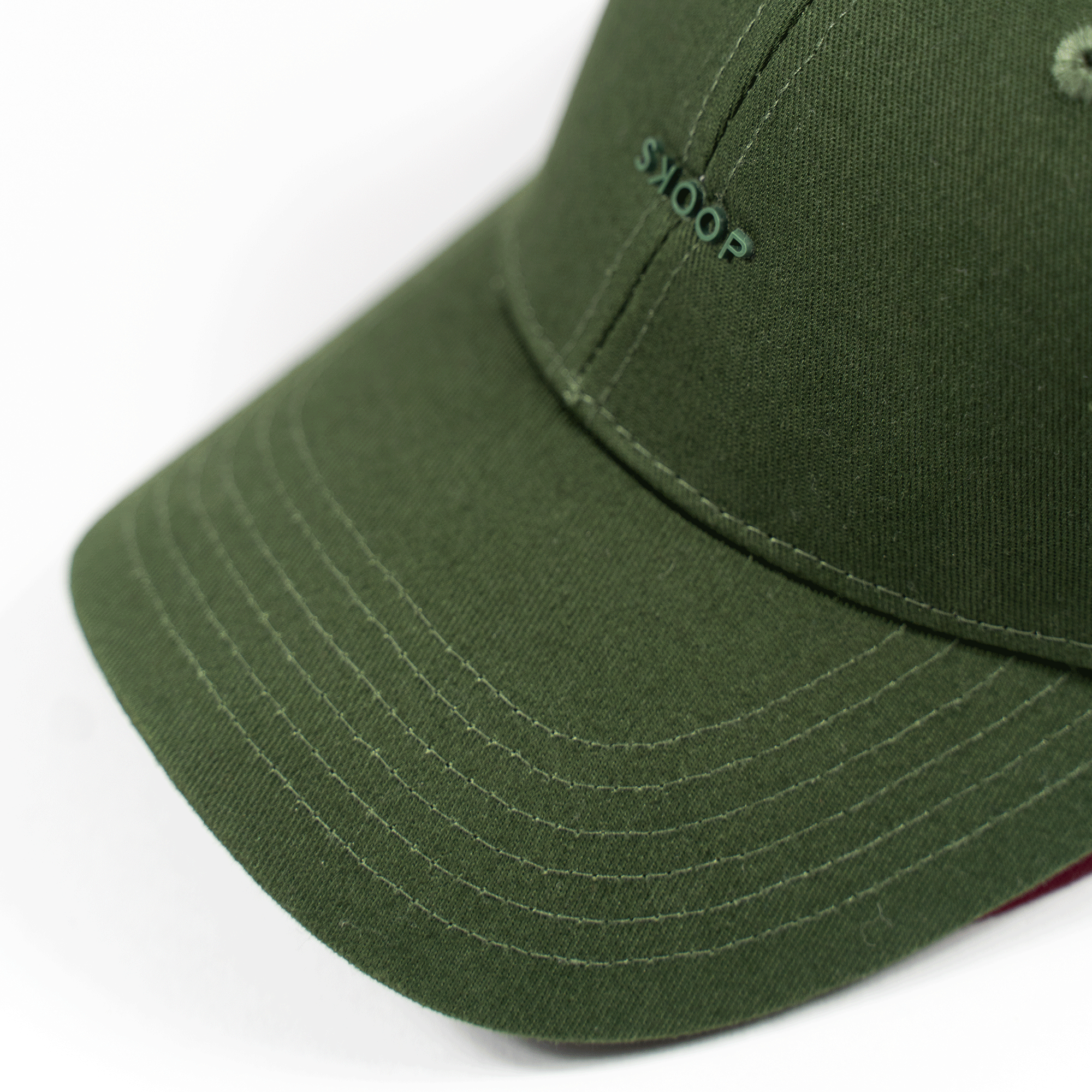 Original Army Green Cotton Twill Cap - SKOOP