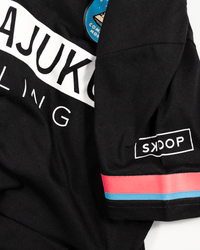Harajuku Cycling Black Tee - Skoop Kommunity