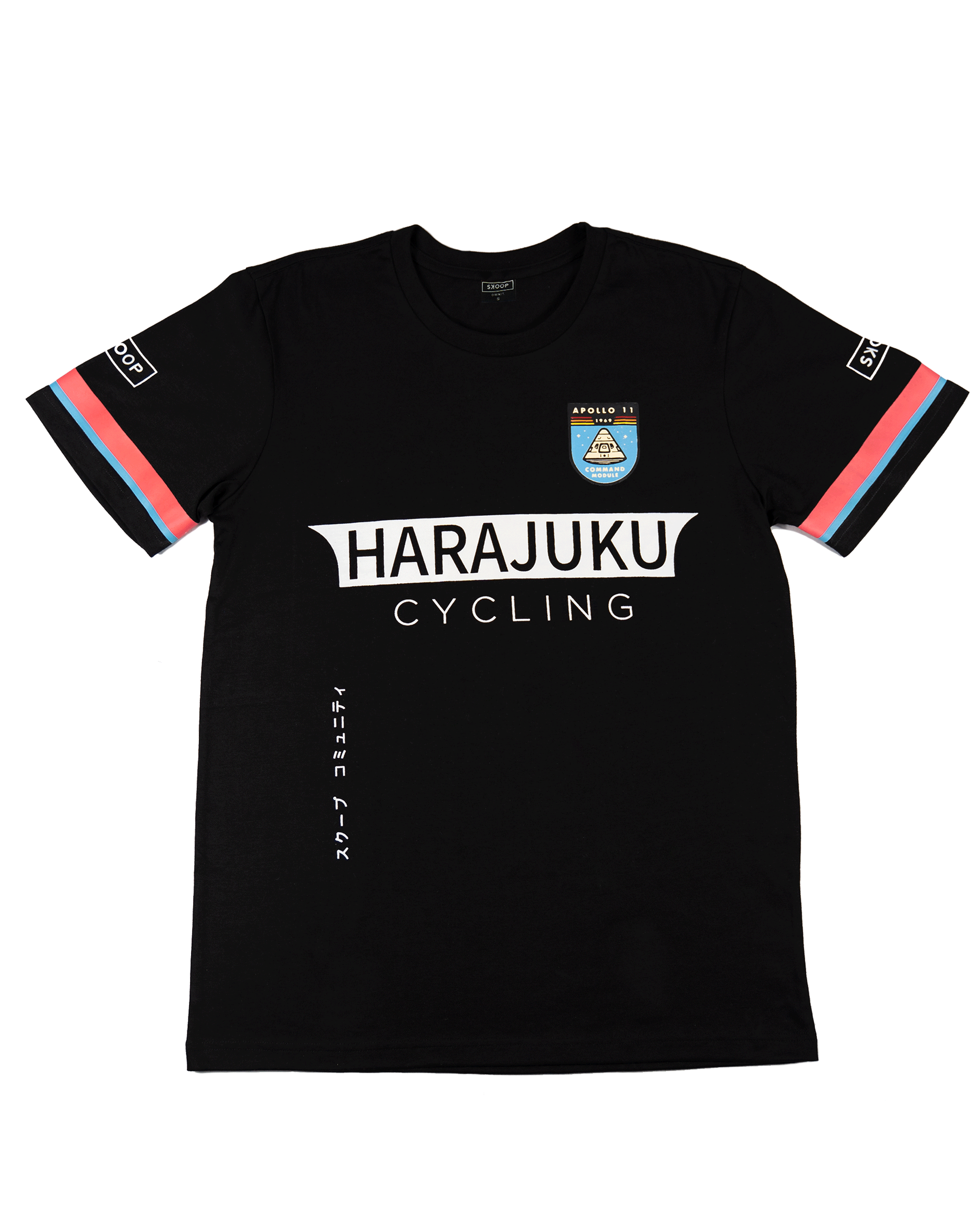 Harajuku Cycling Black Tee - SKOOP