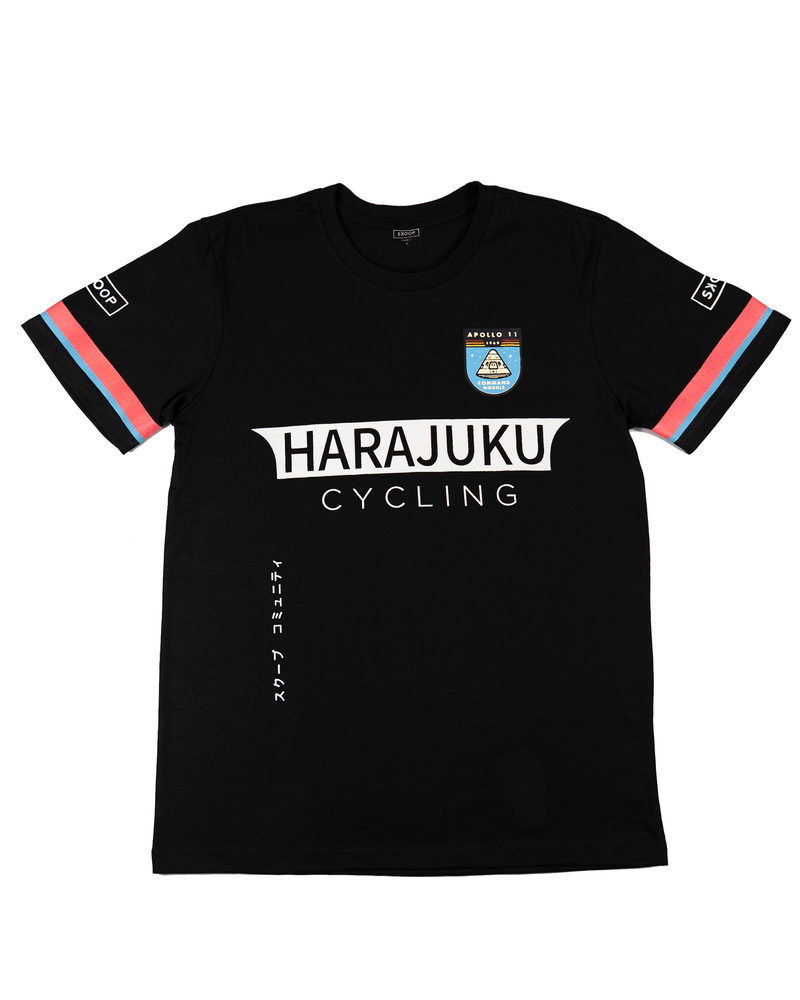 Harajuku Cycling Black Tee - SKOOP