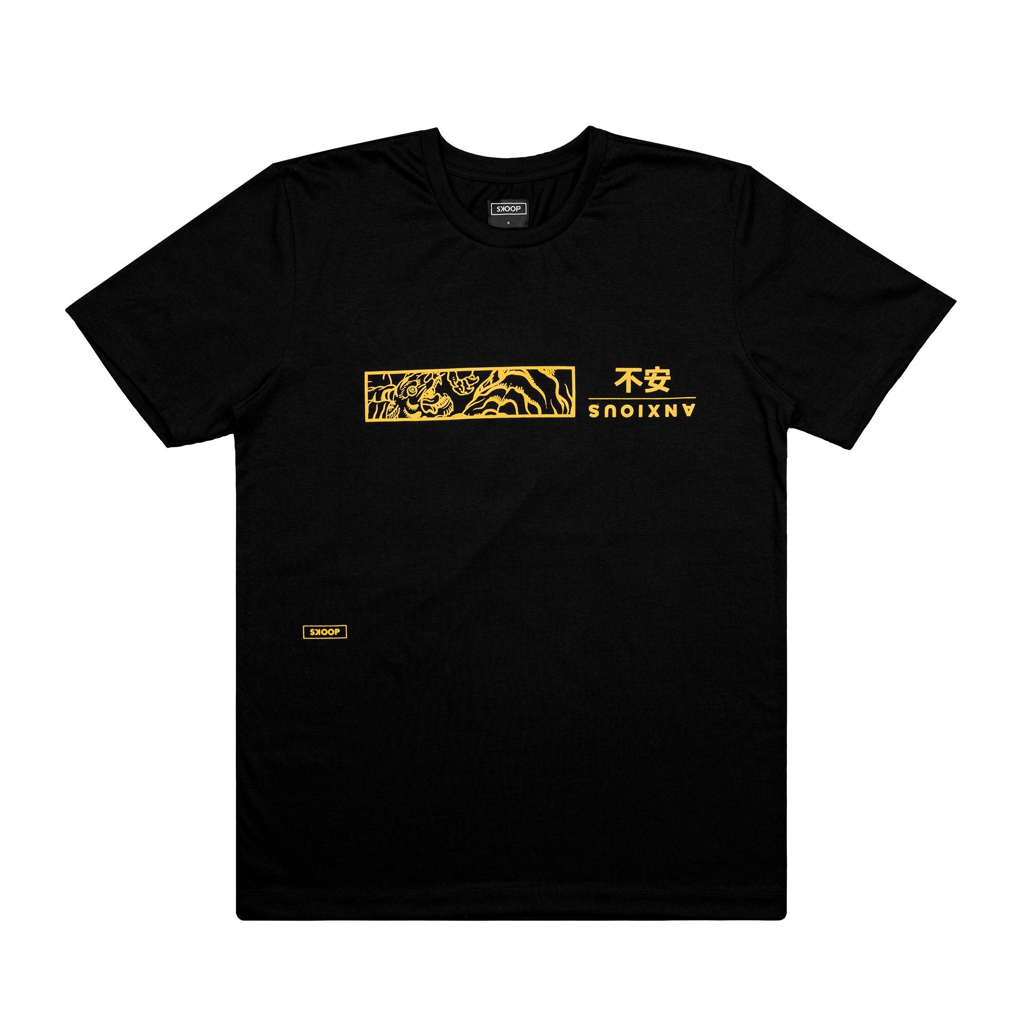 Anxious Black Tee - SKOOP