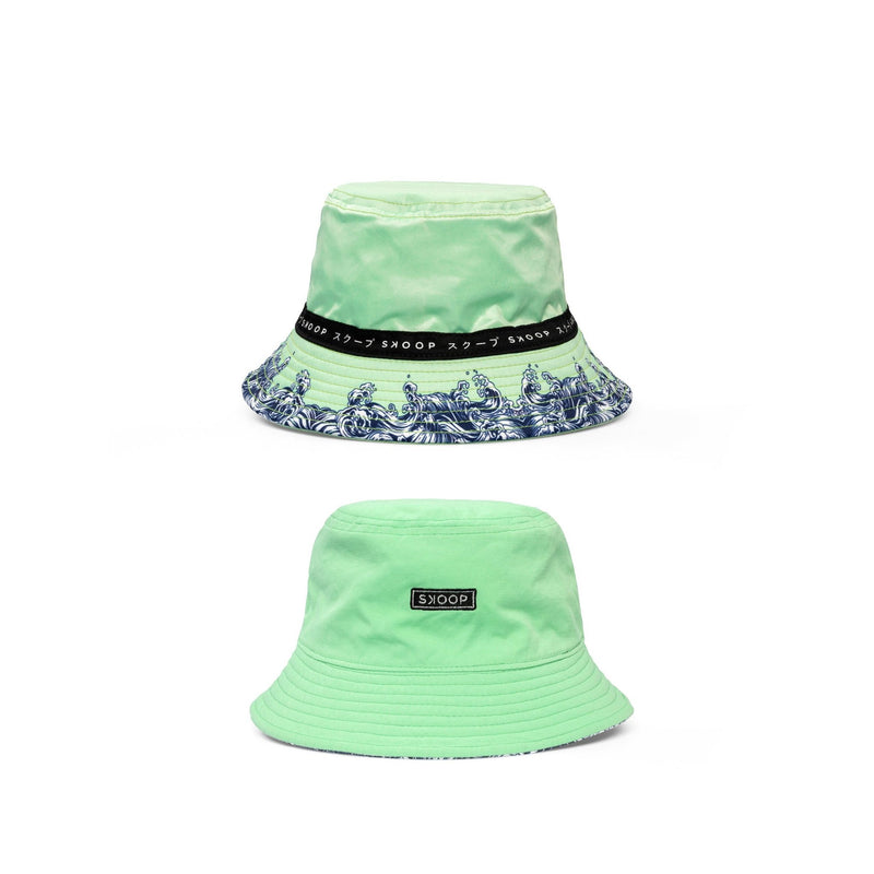 Mint Wave Reversible Bucket Hat - SKOOP