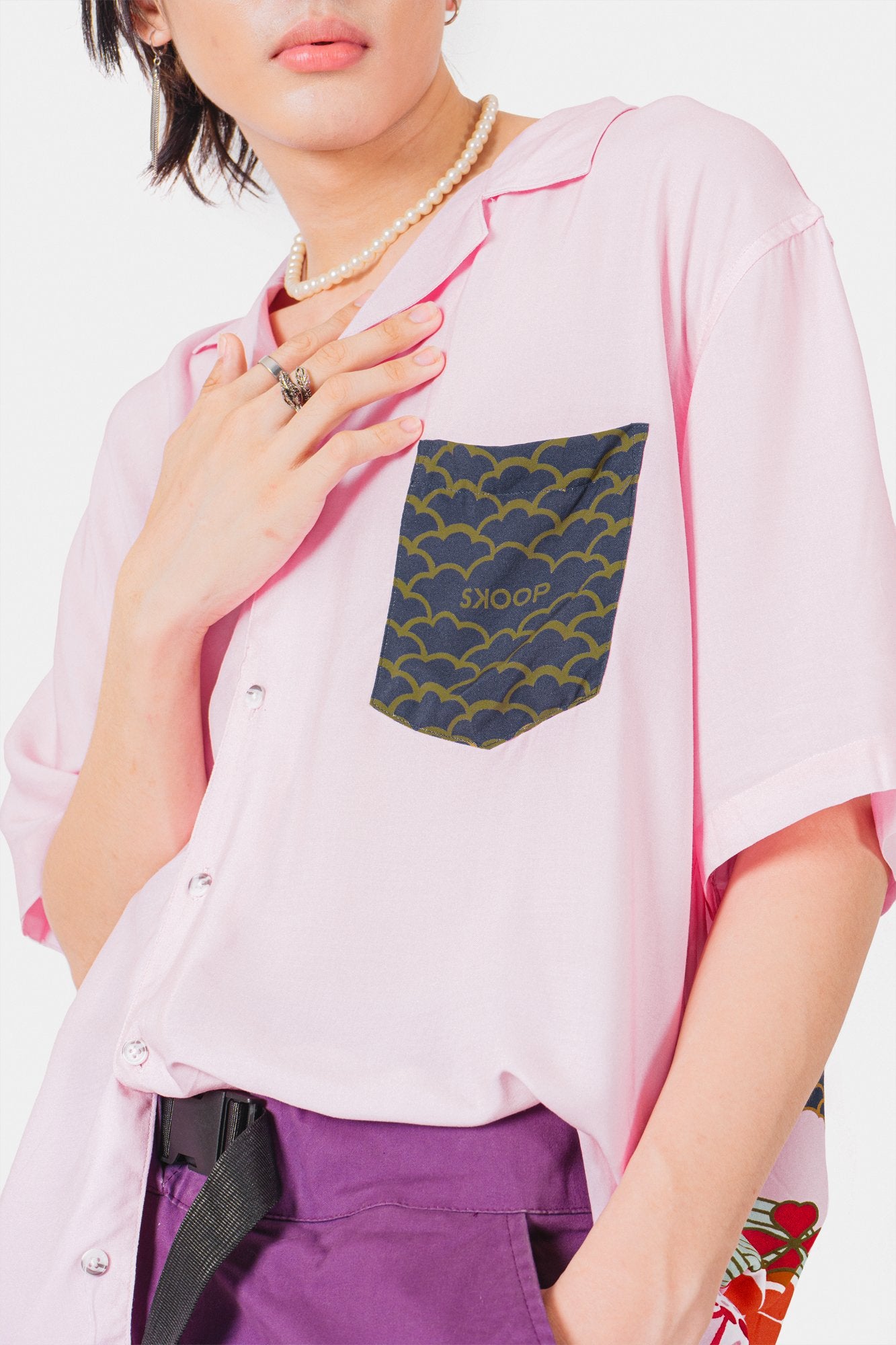 Pink Phoenix Oversized Polo
