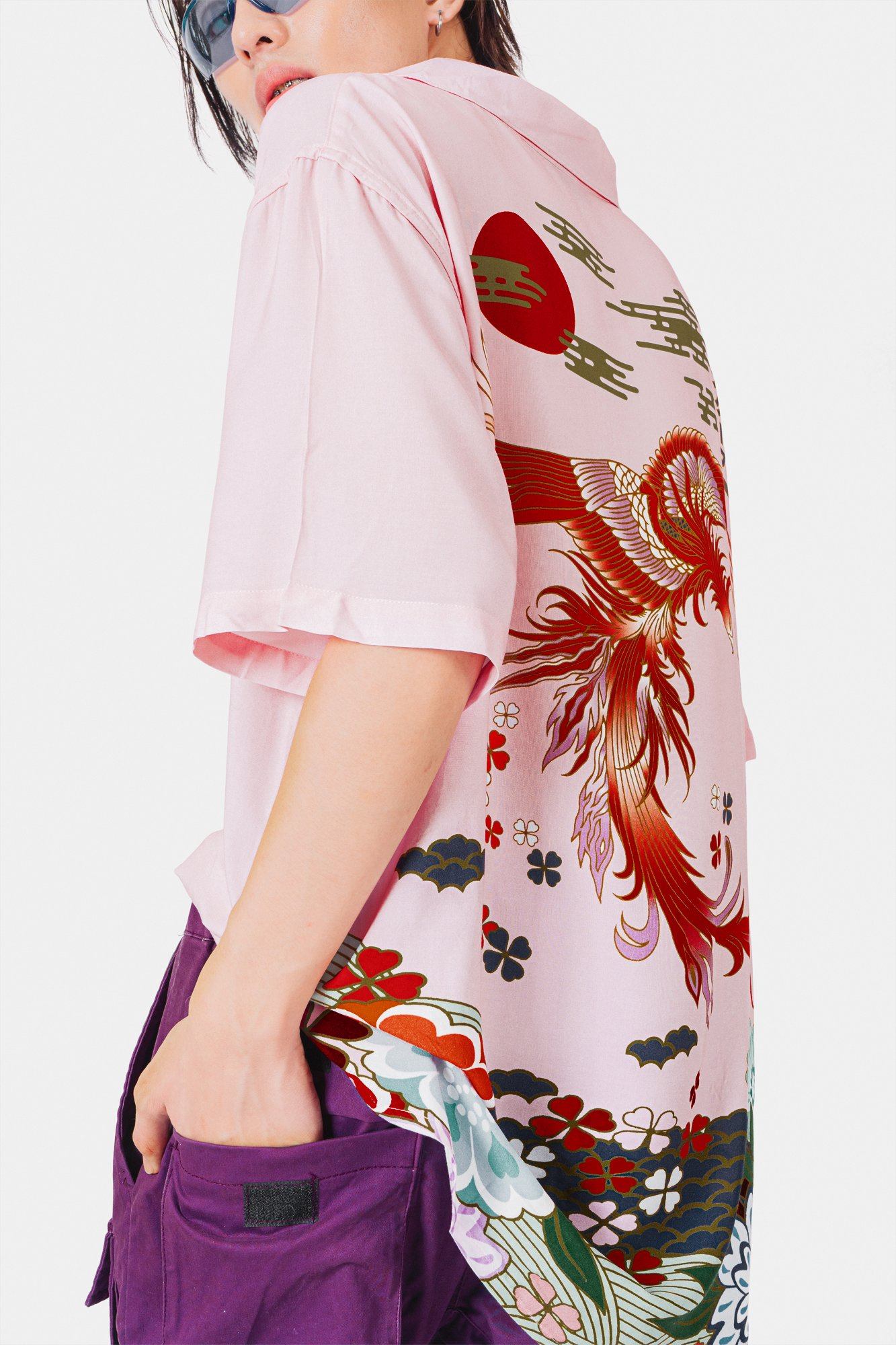 Pink Phoenix Oversized Polo - SKOOP
