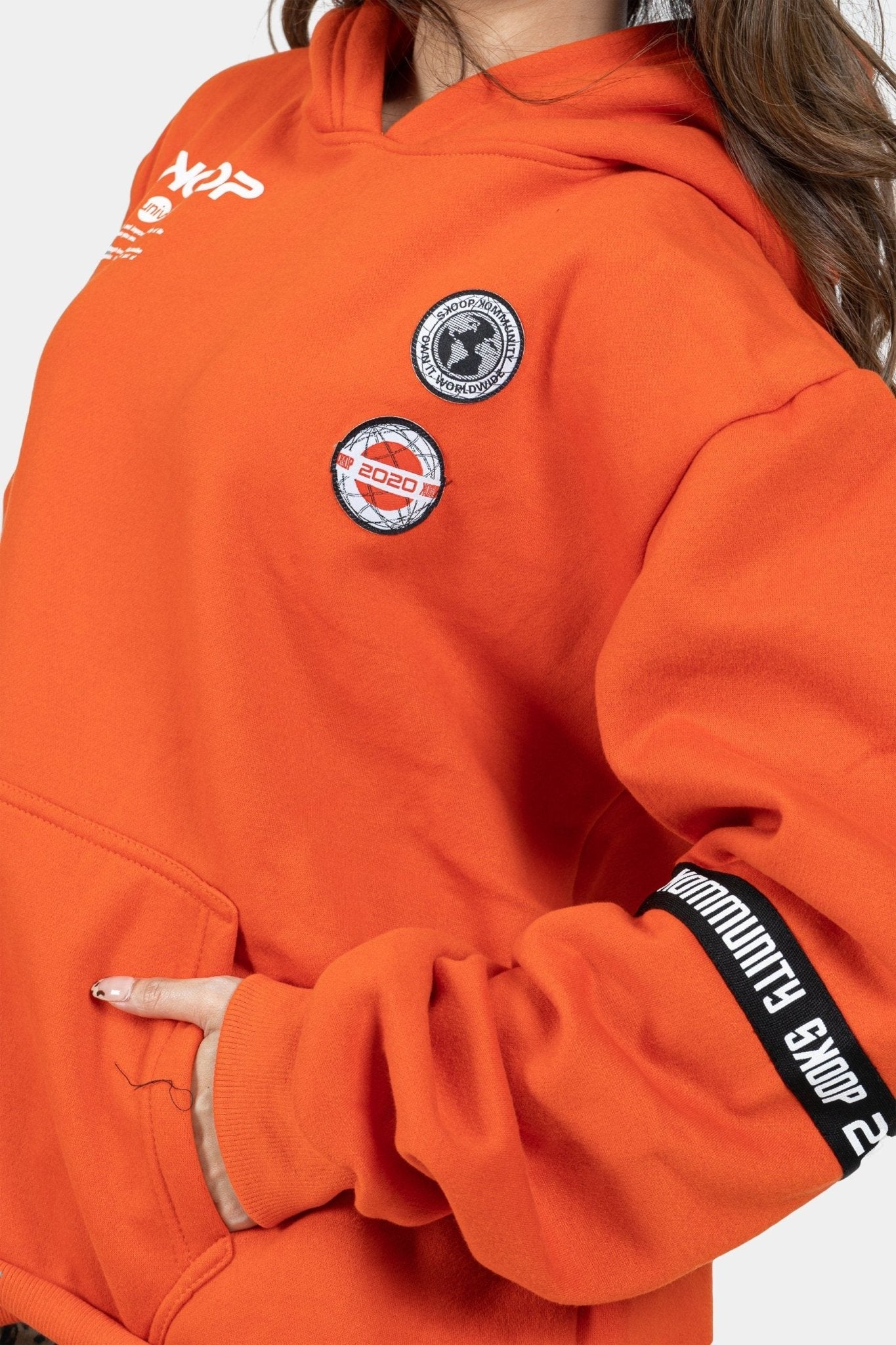 Universe - Orange Space Hoodie - SKOOP