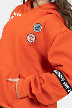 Universe - Orange Space Hoodie - SKOOP