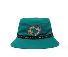 Teal Koi Reversible Bucket Hat - SKOOP