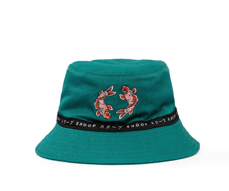 Teal Koi Reversible Bucket Hat - SKOOP