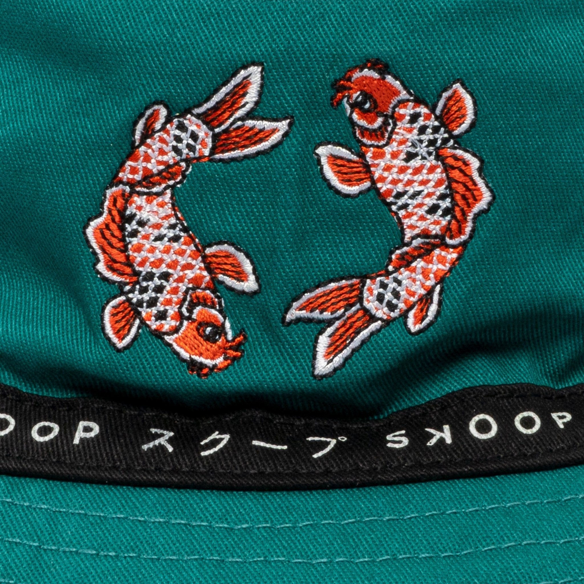 Teal Koi Reversible Bucket Hat - SKOOP