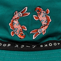 Teal Koi Reversible Bucket Hat - SKOOP