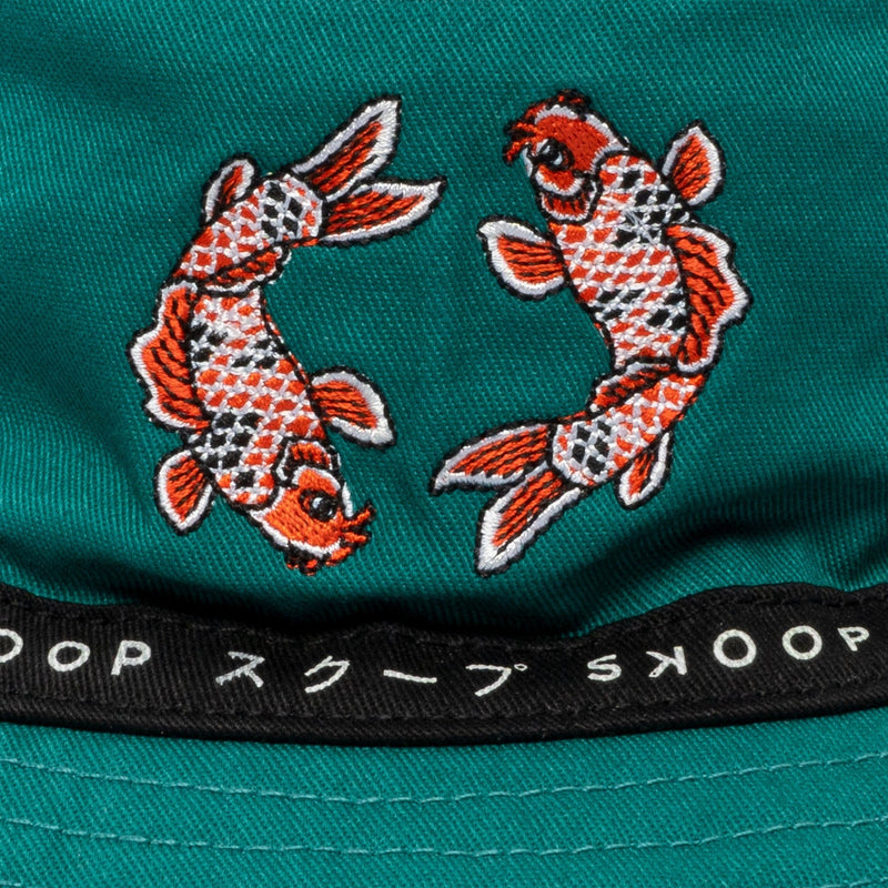 Teal Koi Reversible Bucket Hat - SKOOP