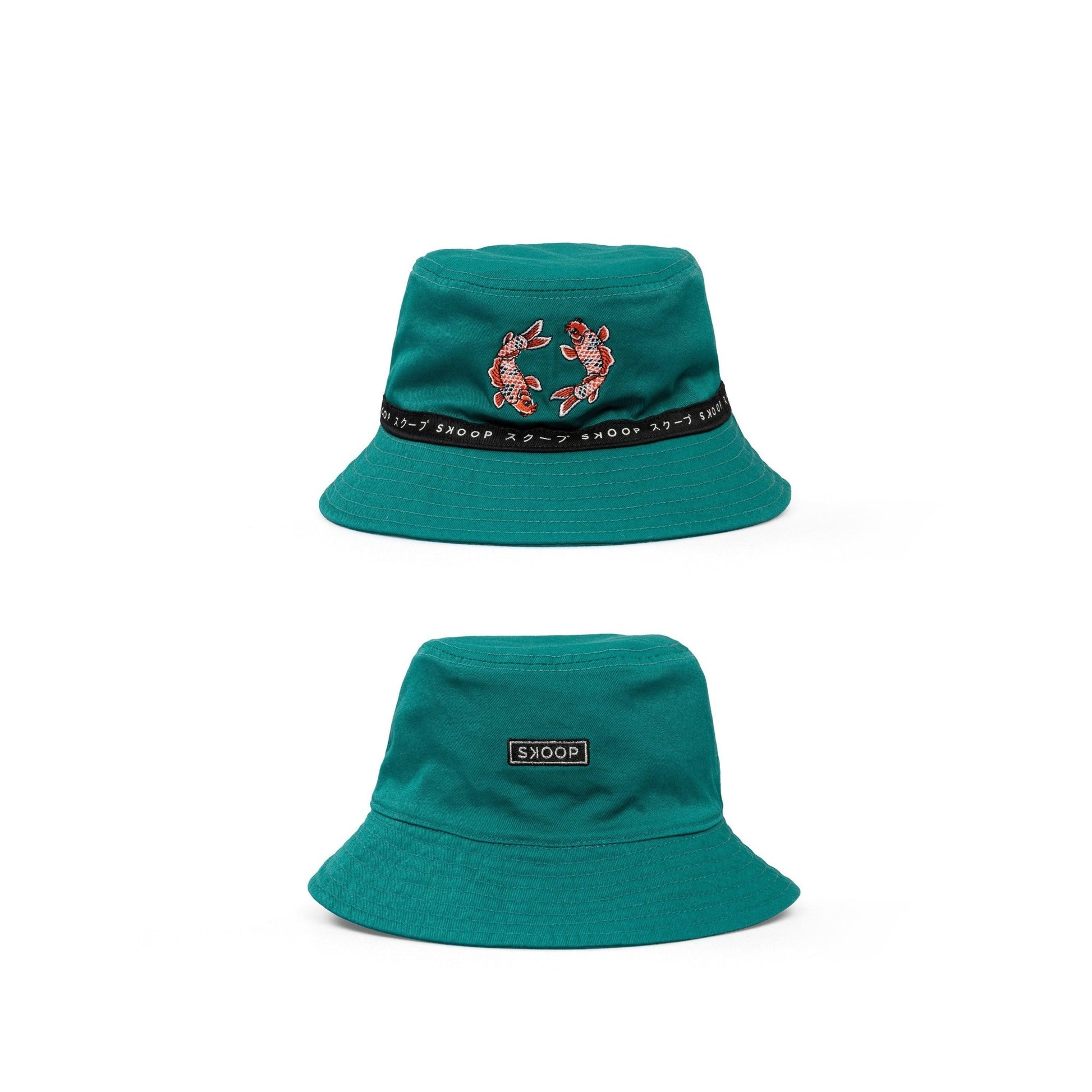 Teal Koi Reversible Bucket Hat - SKOOP