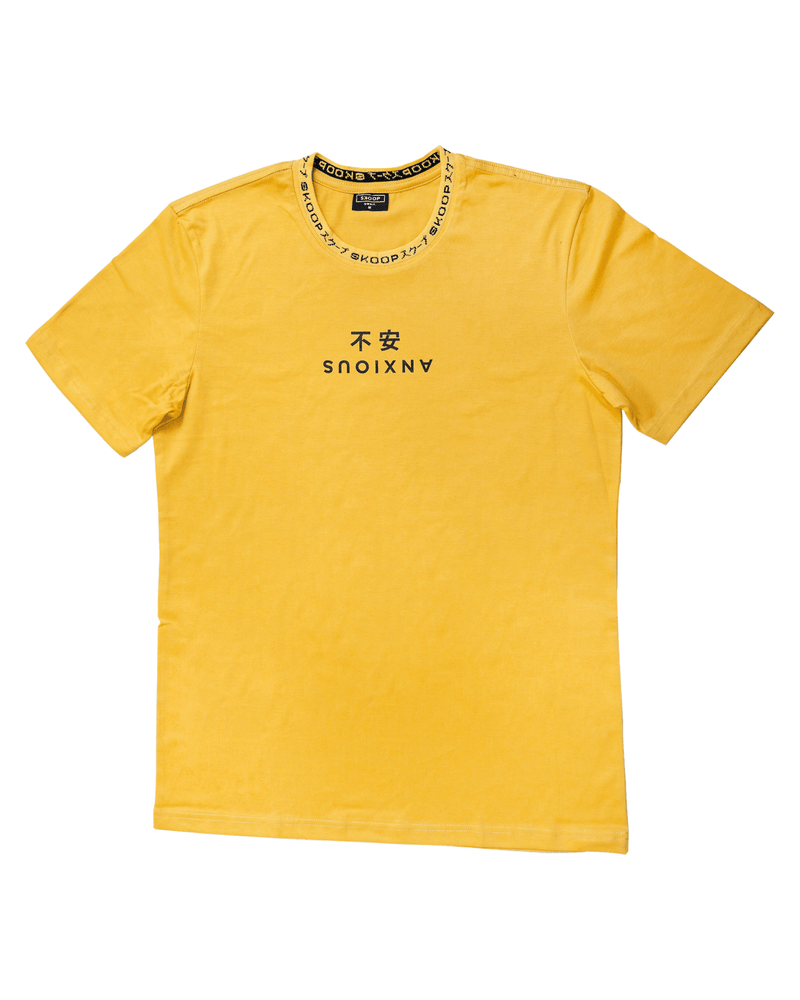 Anxious Signature Yellow Tee - SKOOP