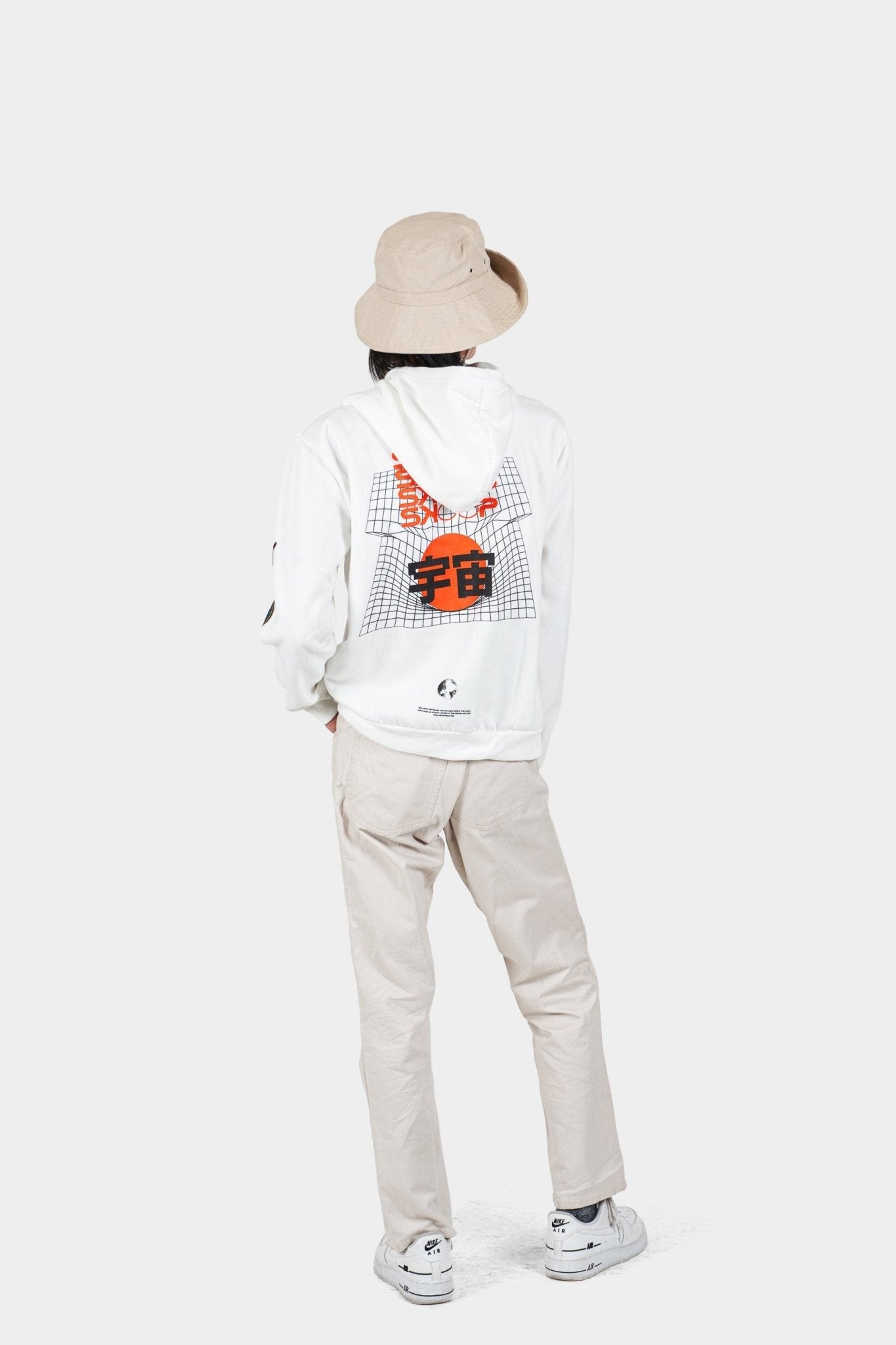 Universe - White Gravity Hoodie - SKOOP