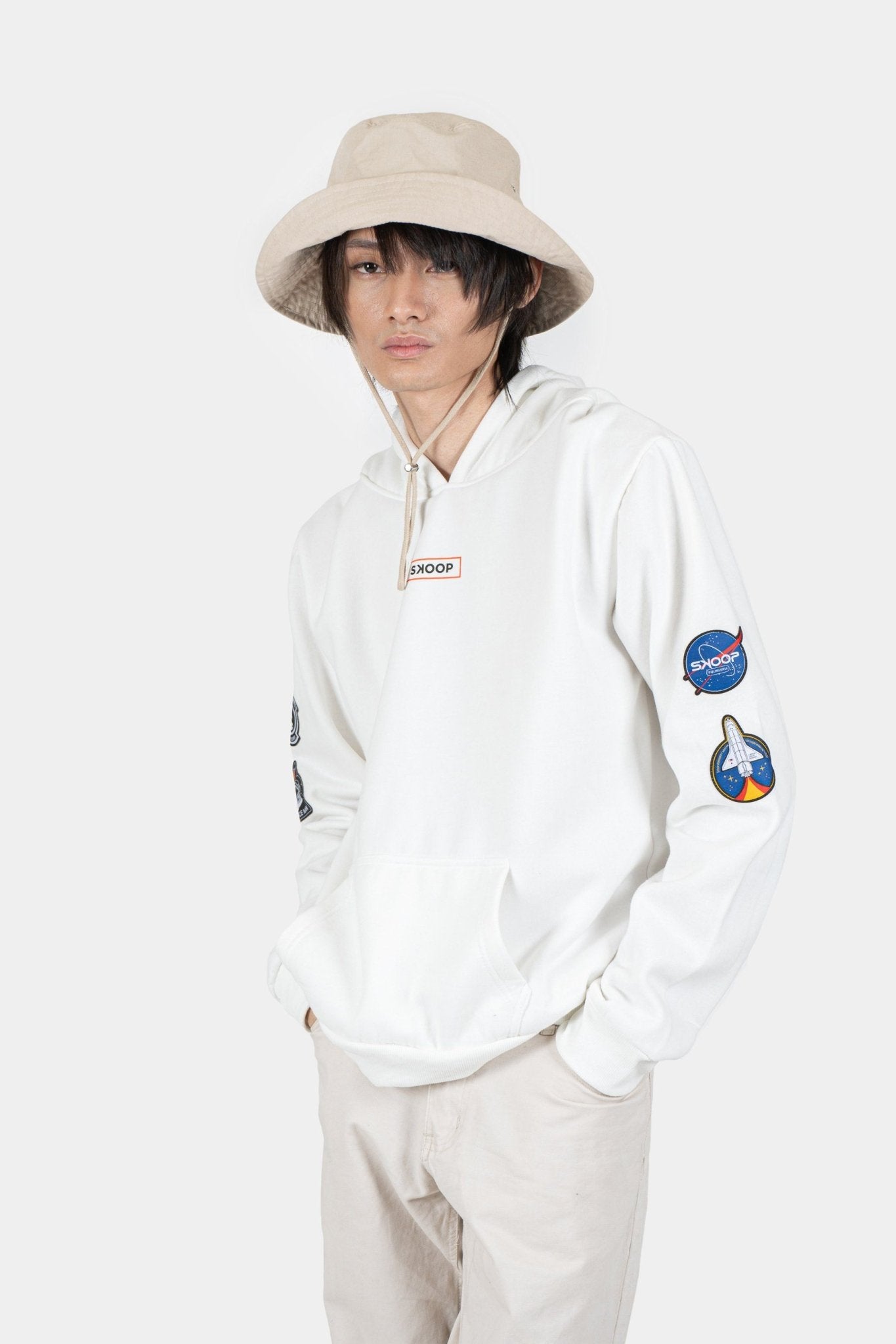 Universe - White Gravity Hoodie - SKOOP