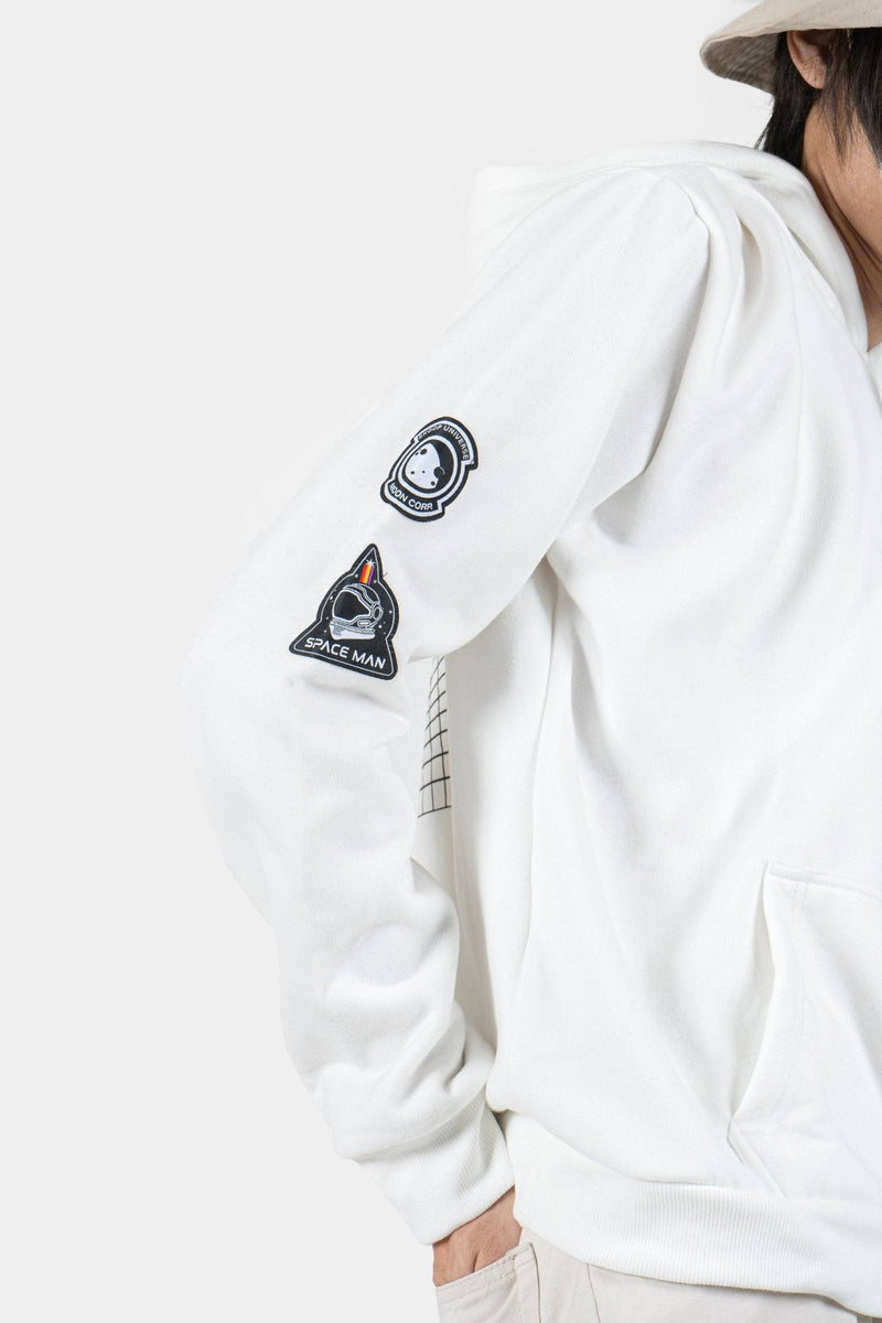 Universe - White Gravity Hoodie - SKOOP