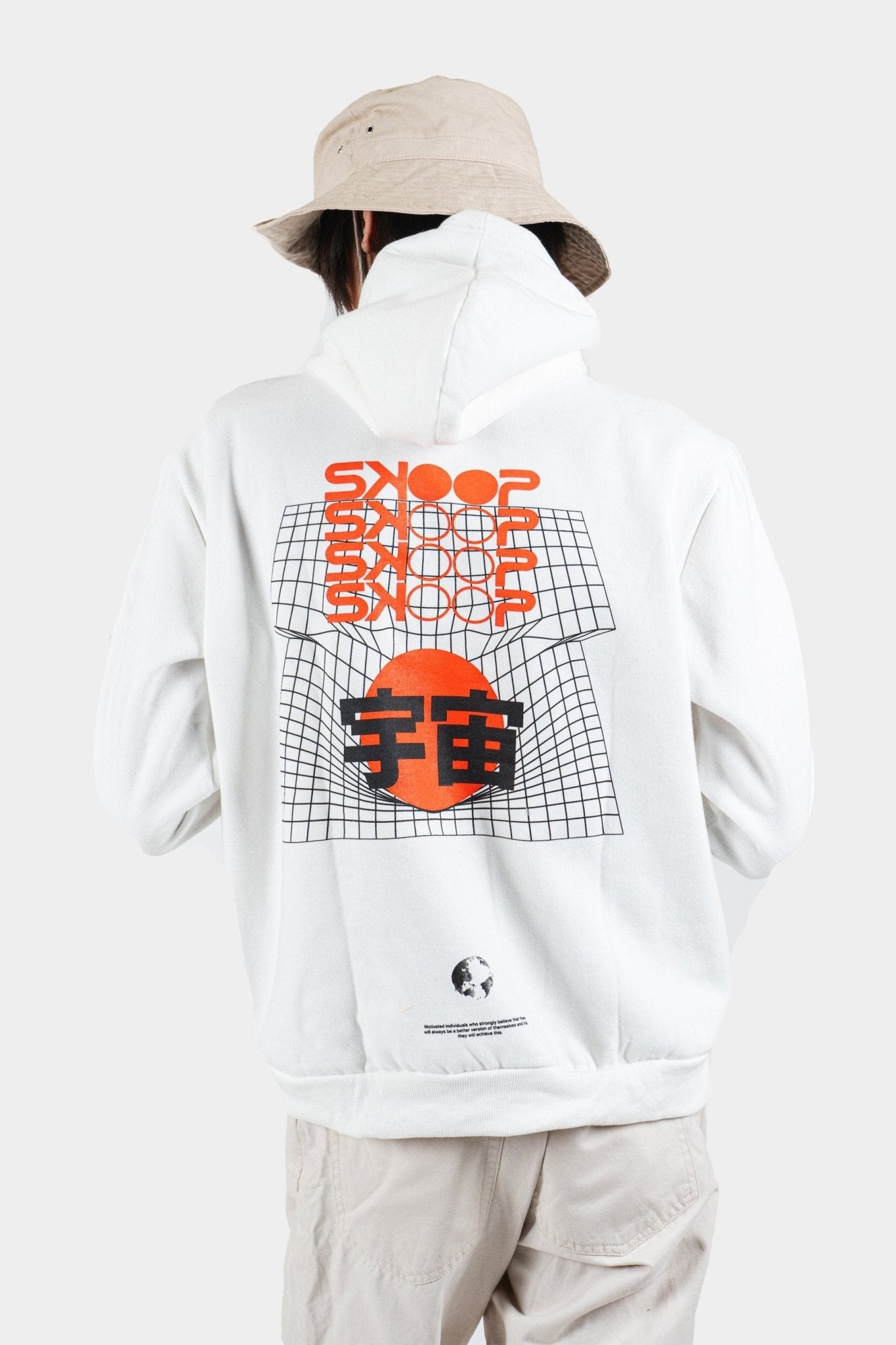 Universe - White Gravity Hoodie - SKOOP